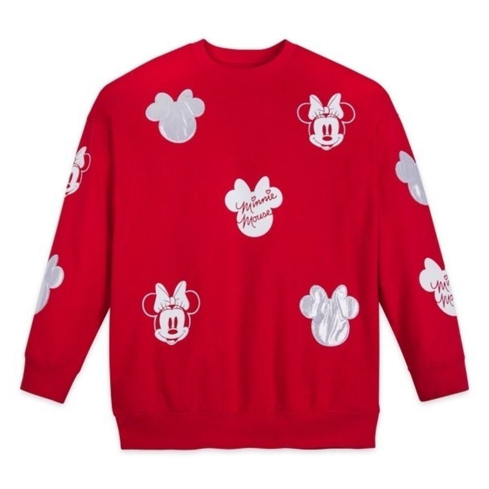 Minnie Mouse Silver Icon Pullover Sweatshirt for Women XS
